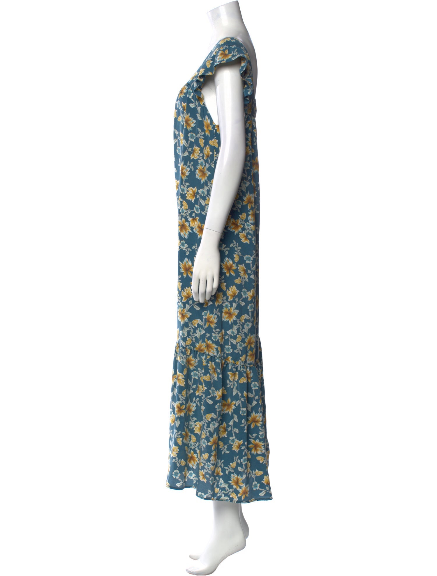 Christy Dawn Floral Print Long Dress