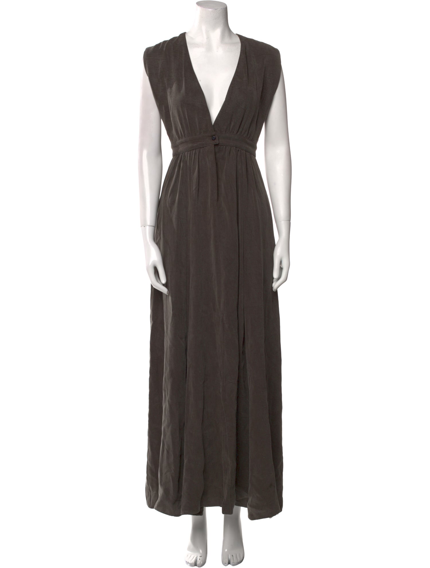 Christy Dawn Plunge Neckline Long Dress w/ Tags