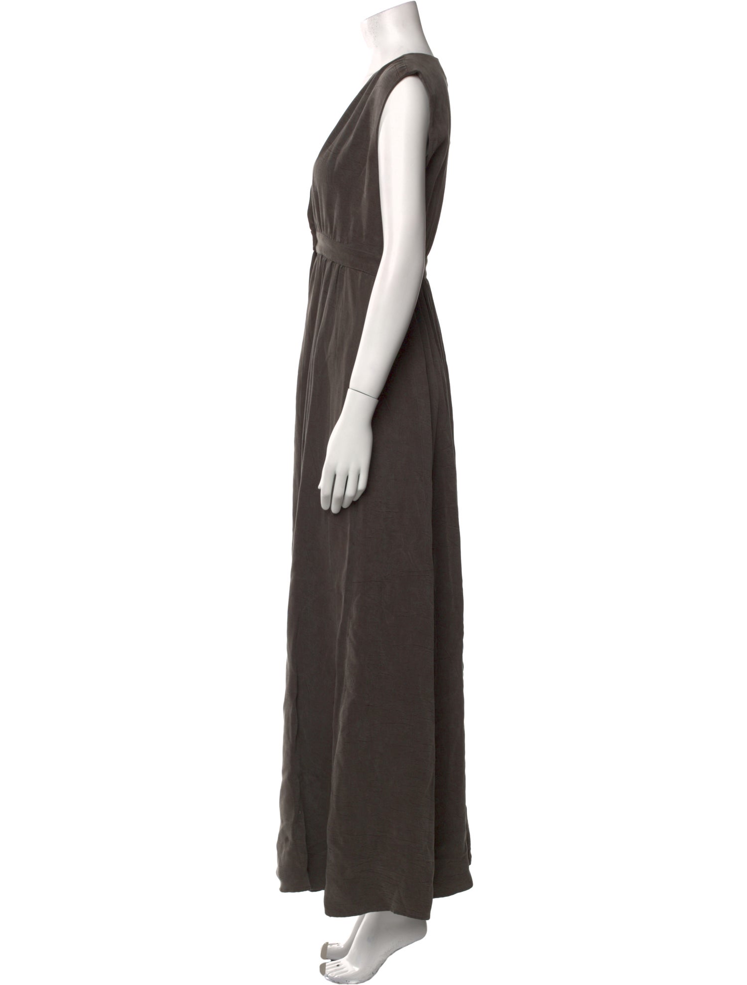 Christy Dawn Plunge Neckline Long Dress w/ Tags