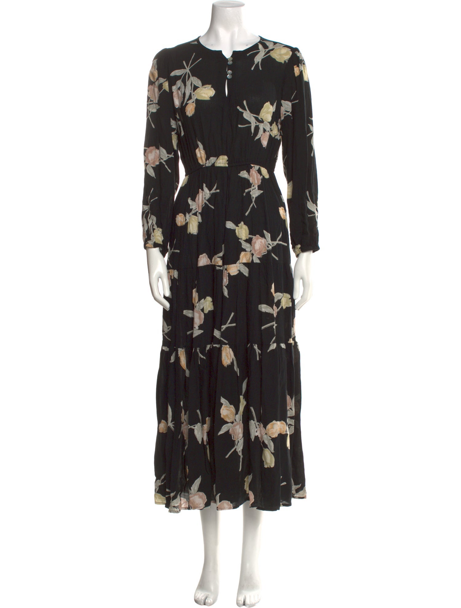 Christy Dawn Floral Print Long Dress