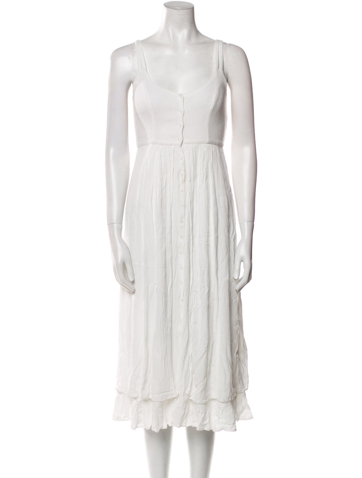 Christy Dawn Linen Midi Length Dress