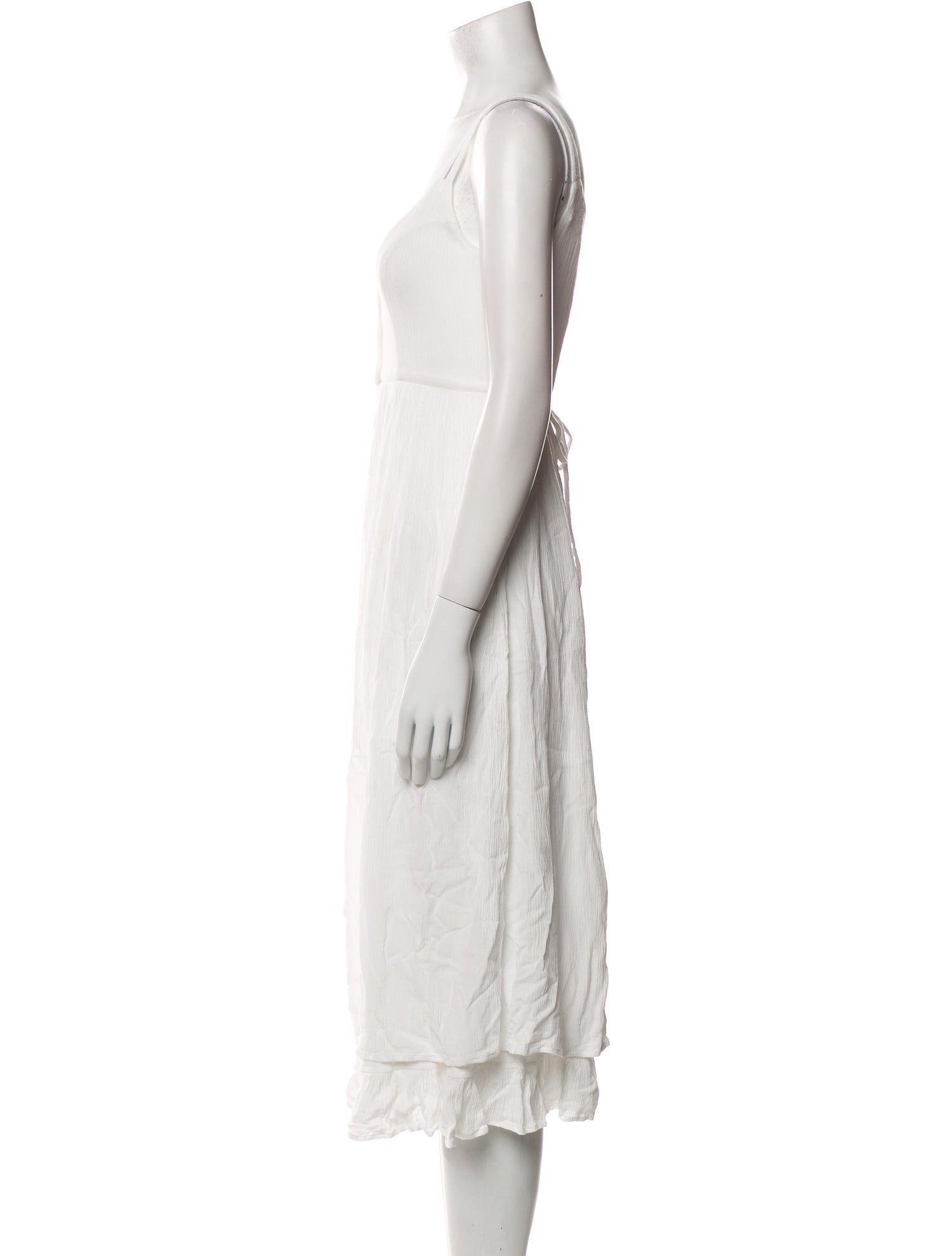 Christy Dawn Linen Midi Length Dress