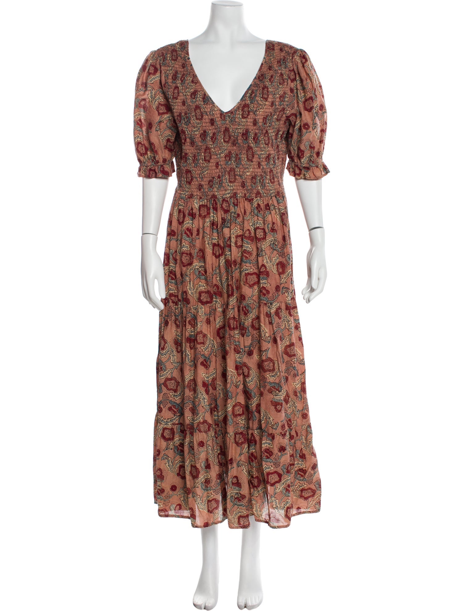 Christy Dawn Floral Print Long Dress