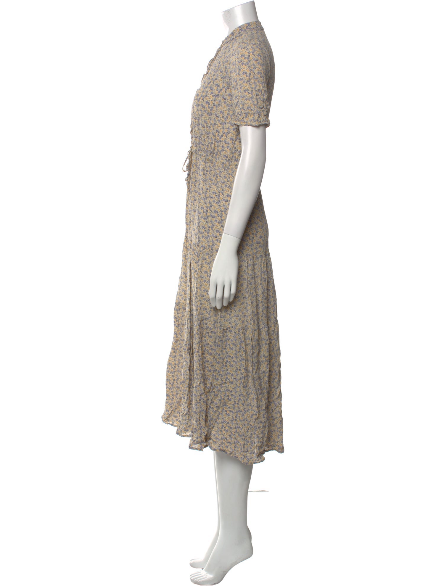 Christy Dawn Floral Print Midi Length Dress