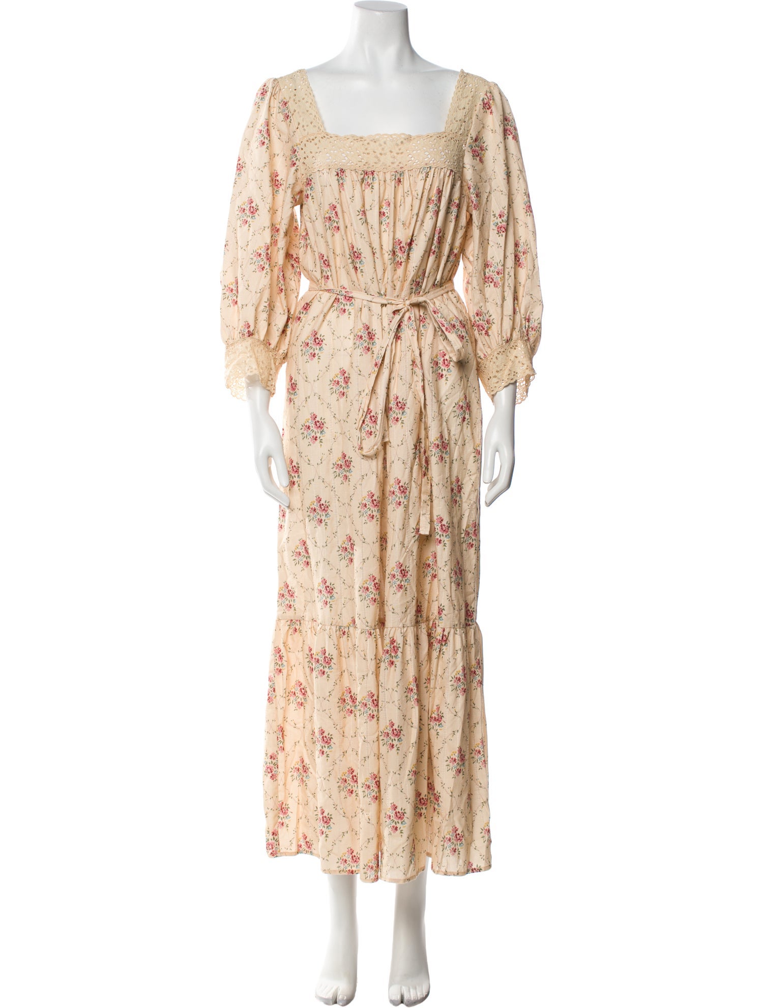 Christy Dawn Floral Print Long Dress