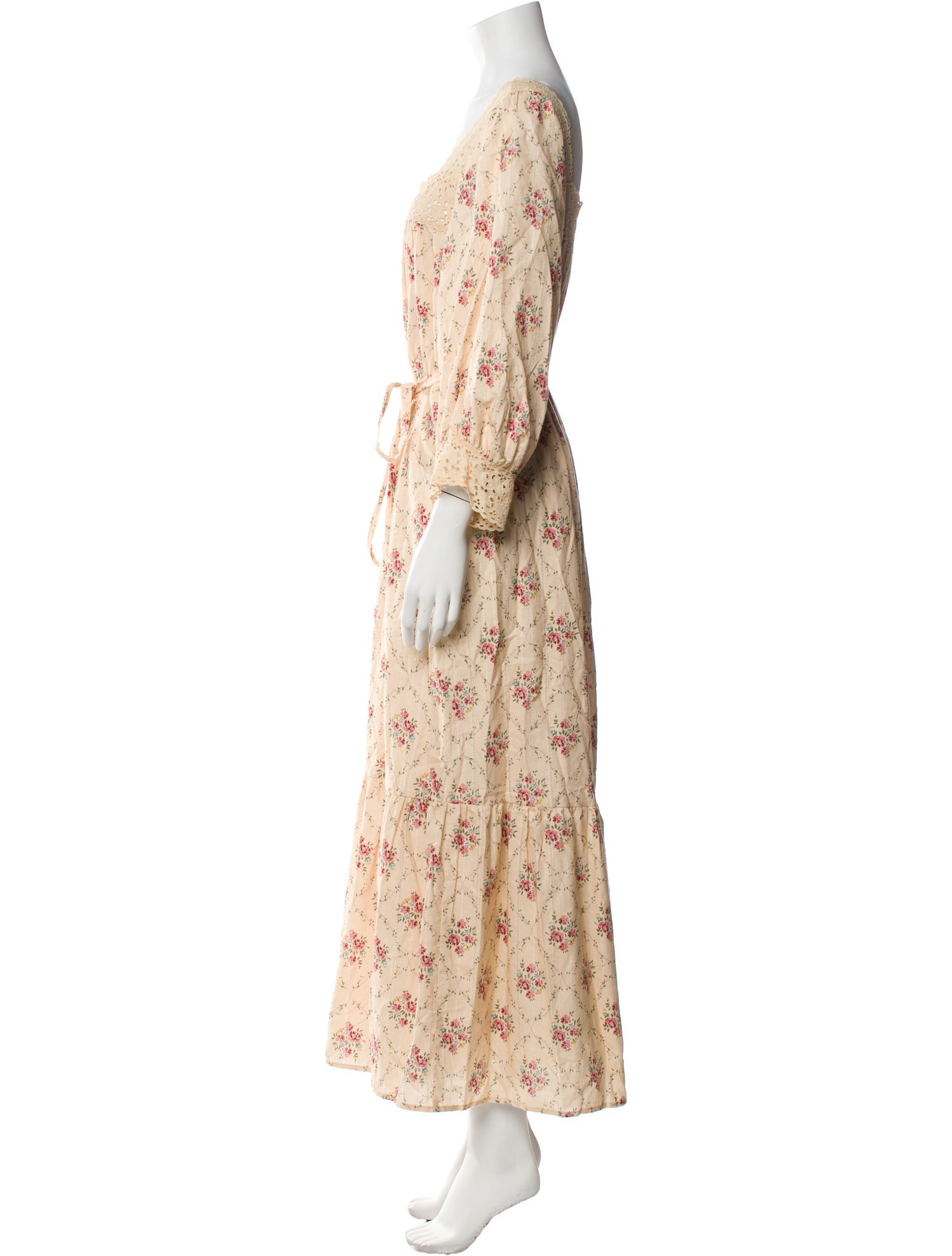Christy Dawn Floral Print Long Dress