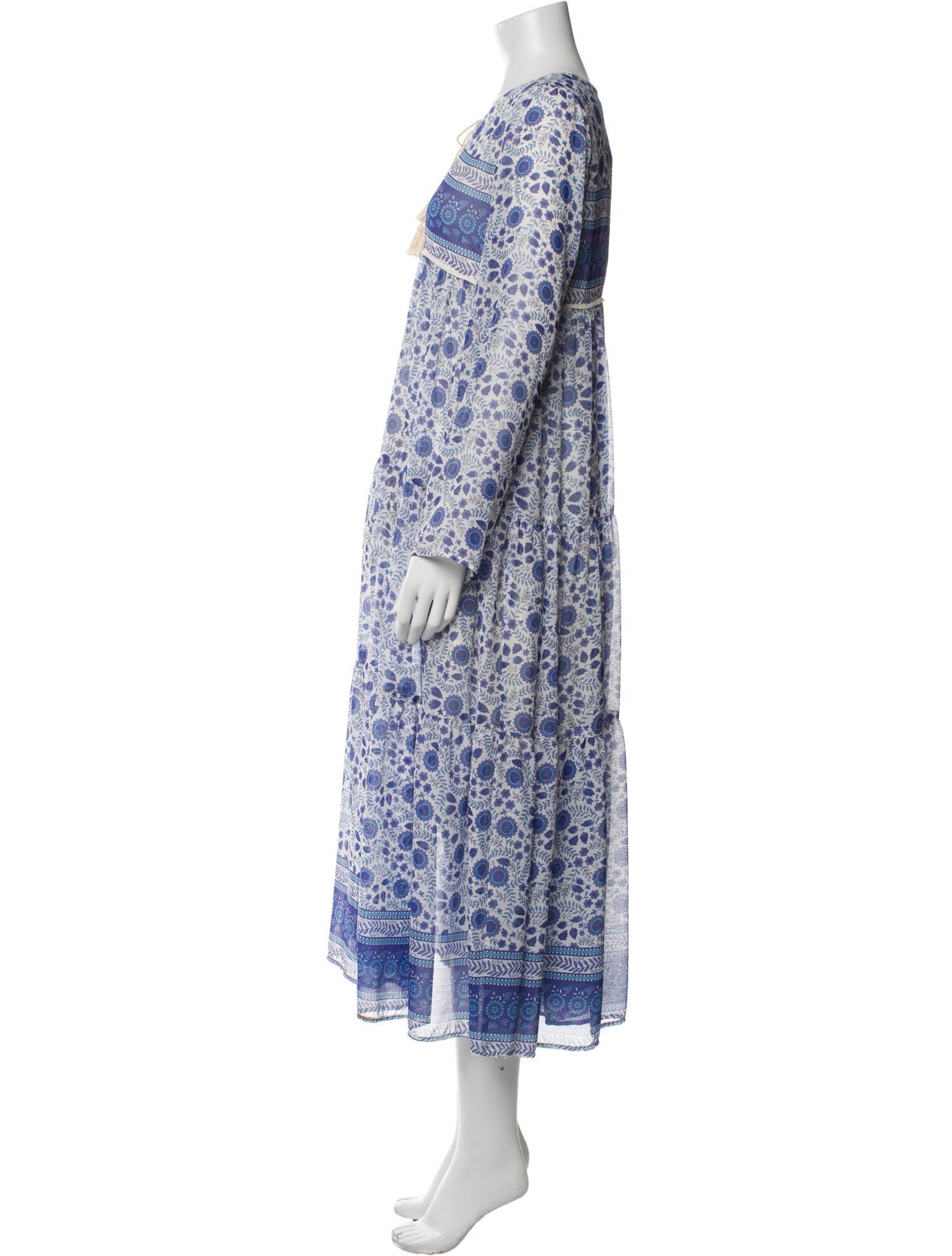 Christy Dawn Floral Print Long Dress