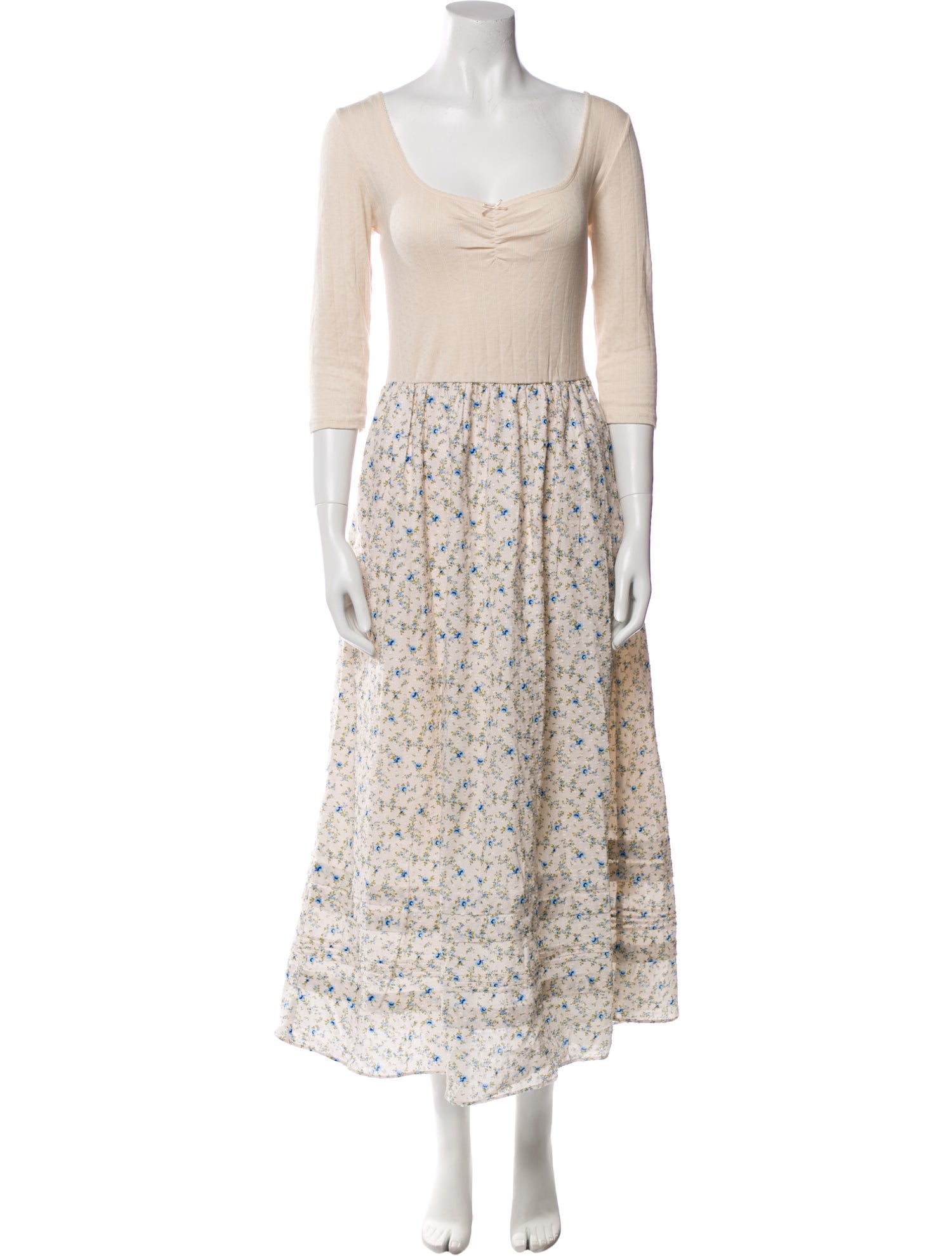 Christy Dawn Floral Print Midi Length Dress