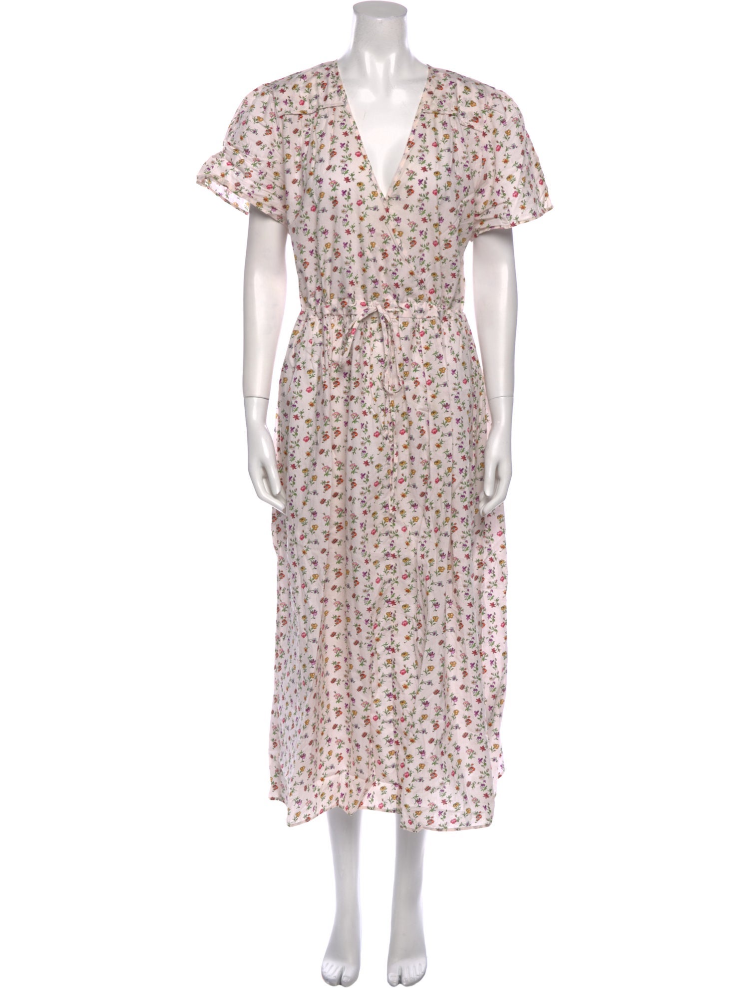 Christy Dawn Floral Print Midi Length Dress