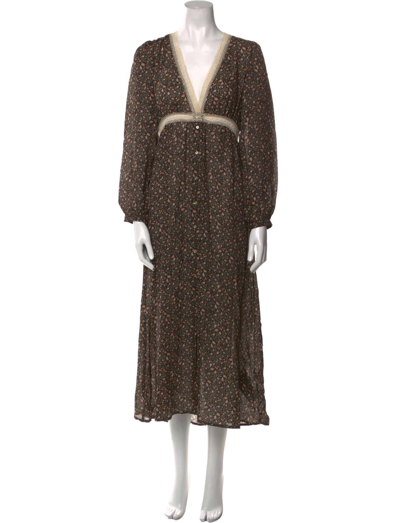 Christy Dawn Silk Long Dress w/ Tags