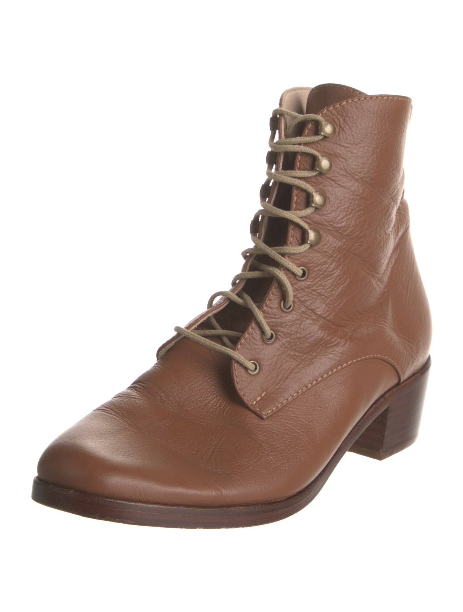 Christy Dawn Leather Combat Boots