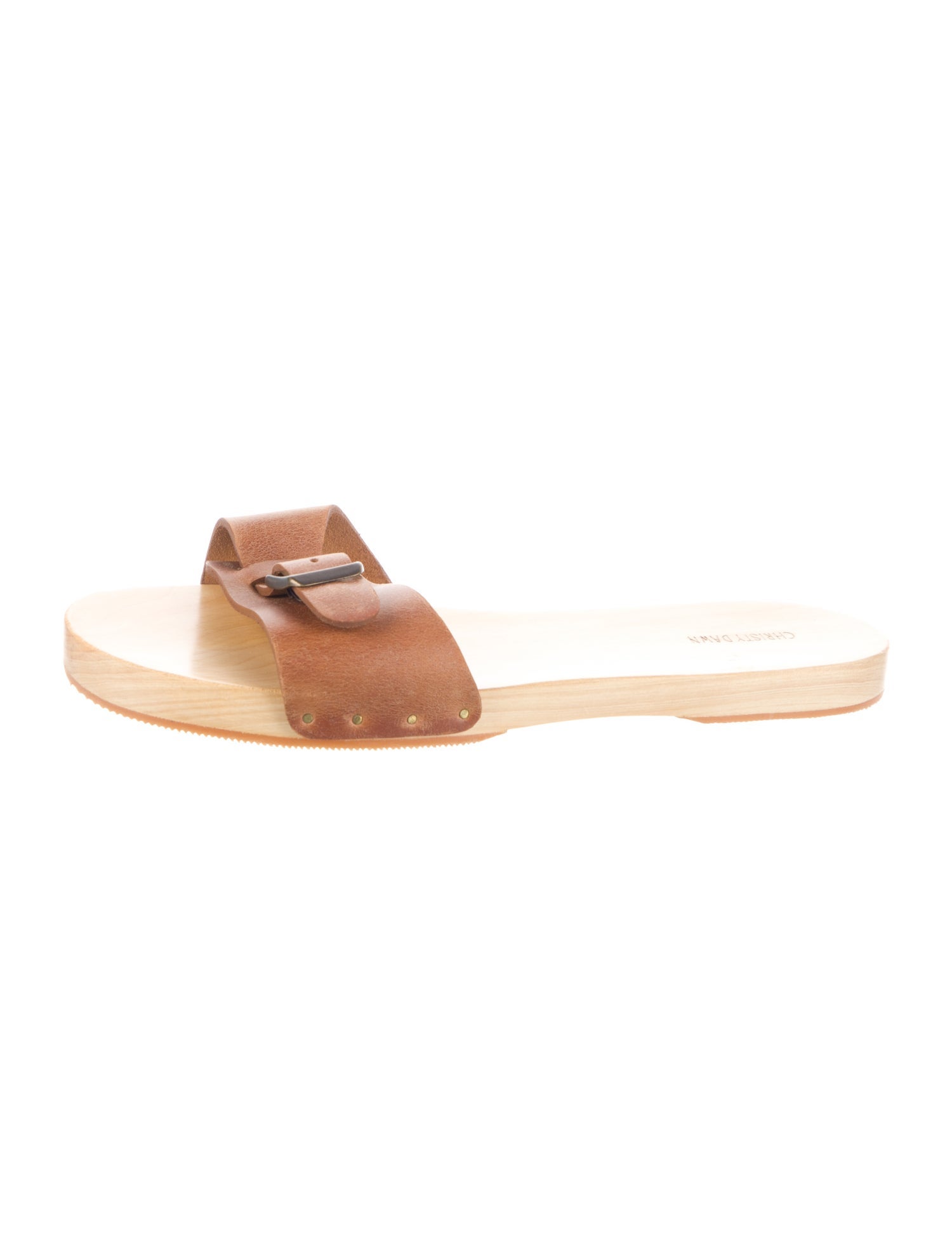 Christy Dawn Leather Slides
