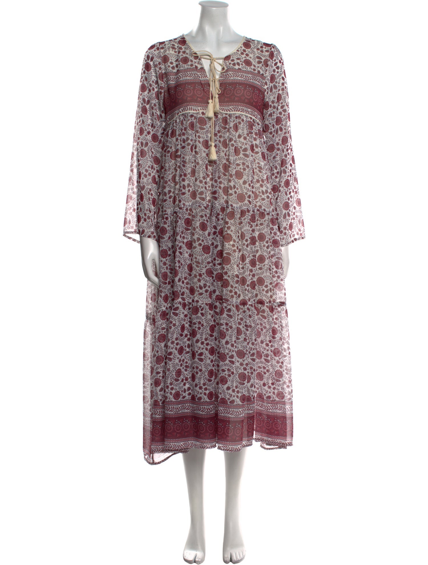 Christy Dawn Floral Print Long Dress