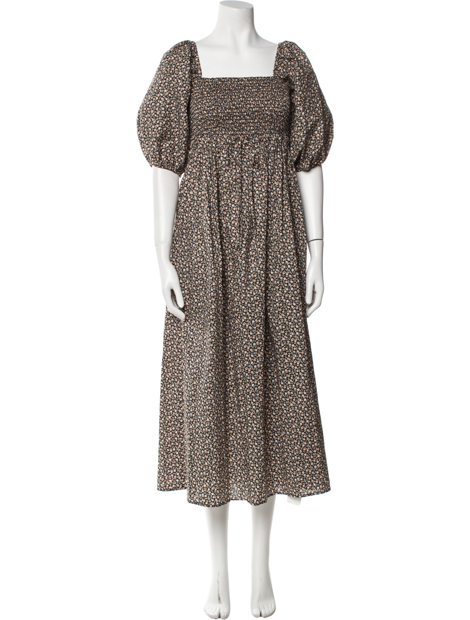 Christy Dawn Floral Print Midi Length Dress w/ Tags