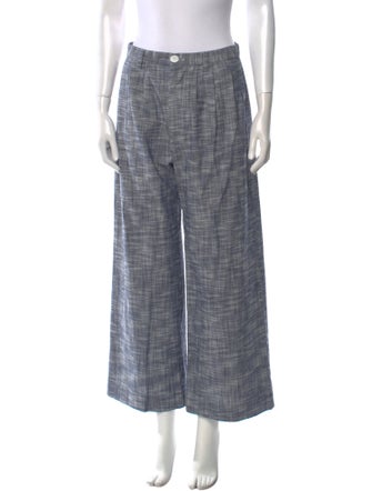 Christy Dawn Plaid Print Wide Leg Pants
