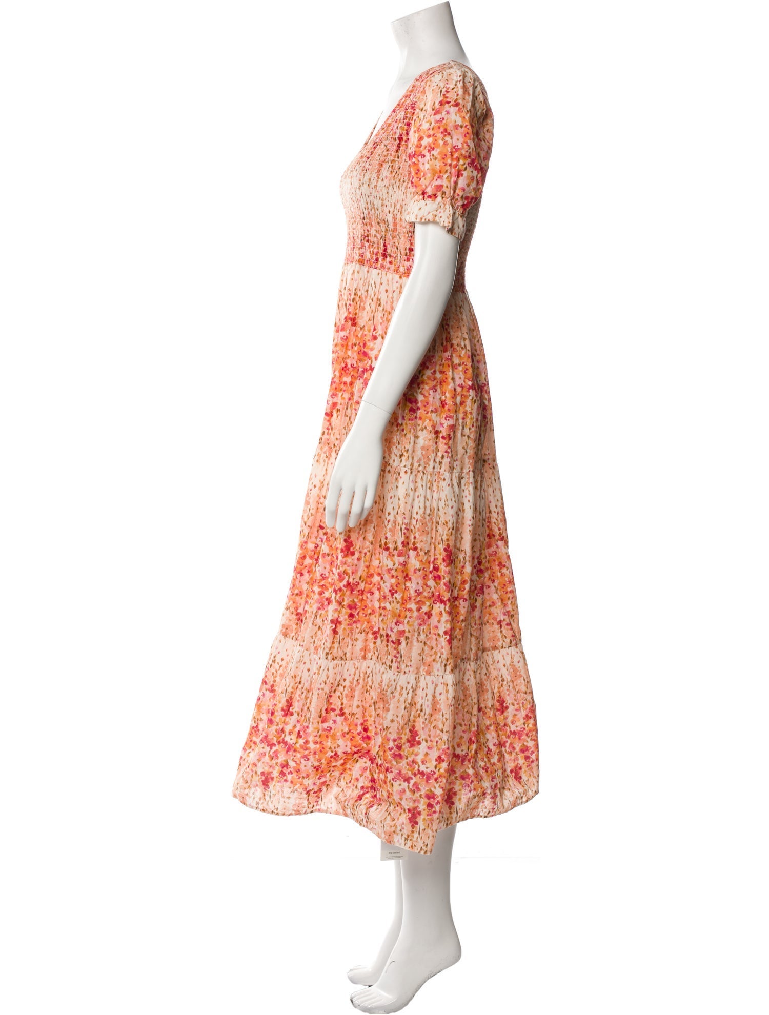 Christy Dawn Floral Print Long Dress