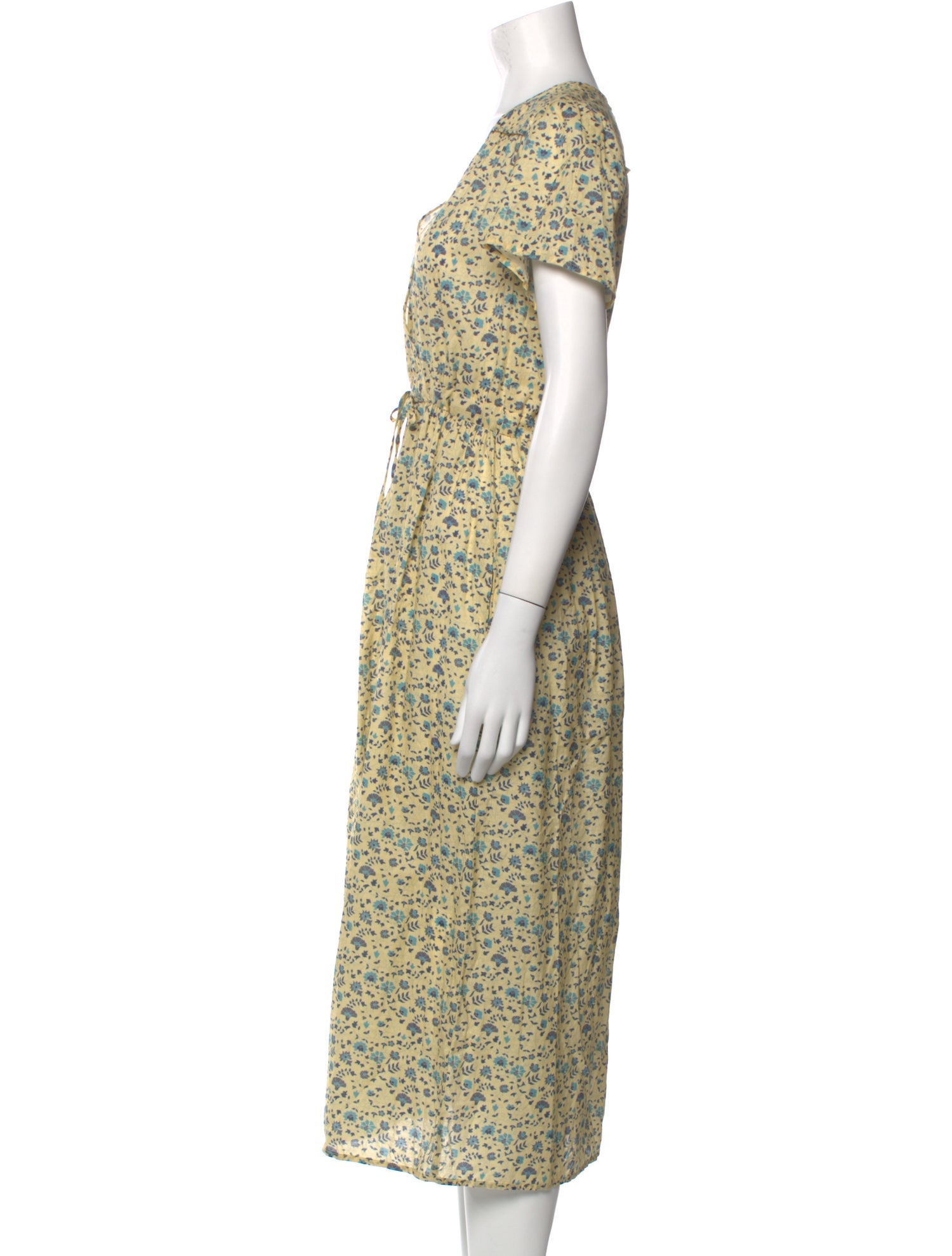 Christy Dawn Floral Print Midi Length Dress