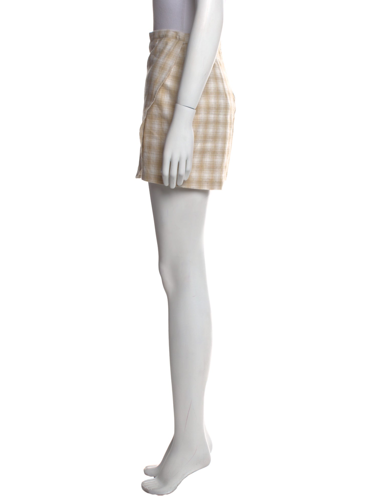 Christy Dawn Plaid Print Mini Shorts