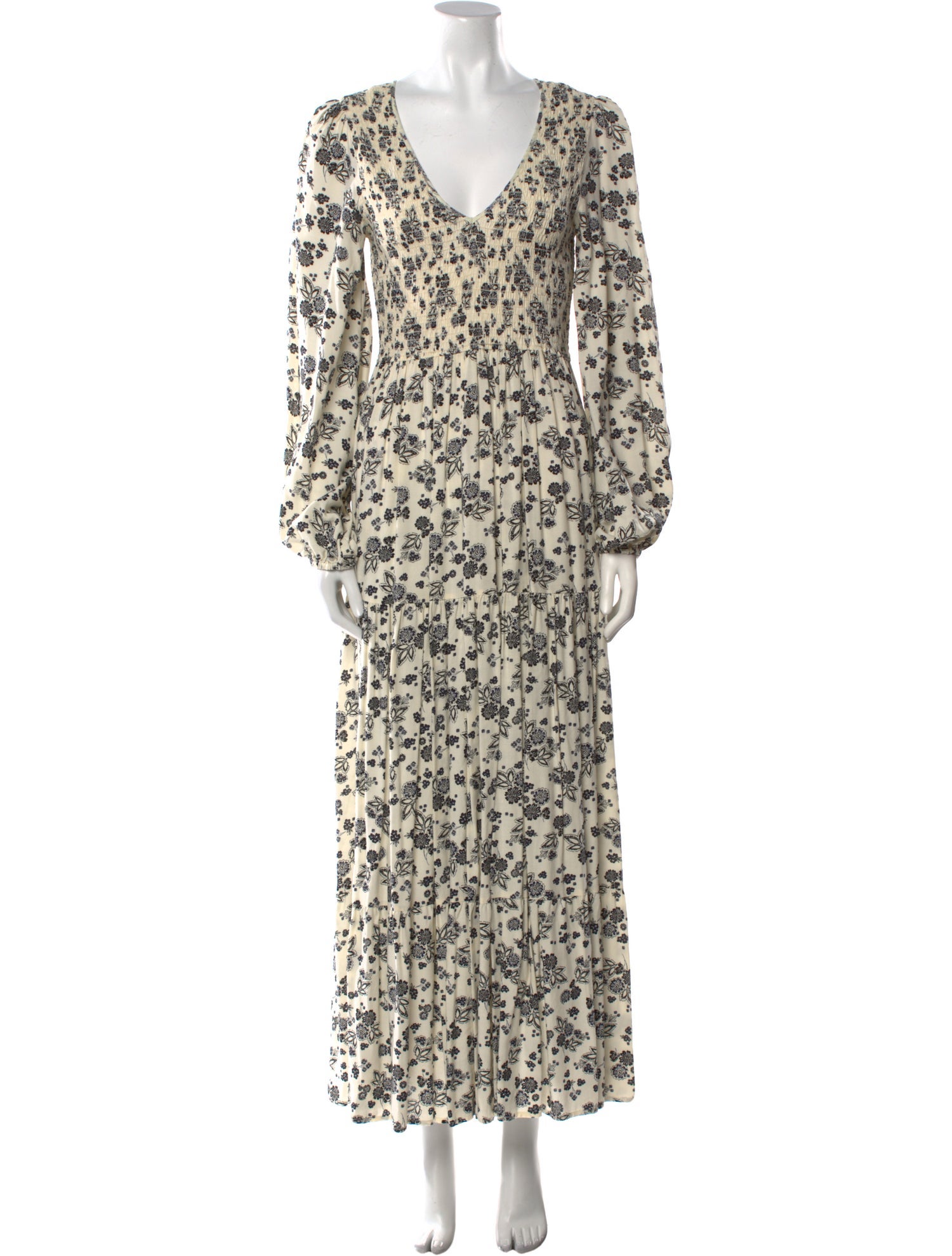 Christy Dawn Floral Print Long Dress