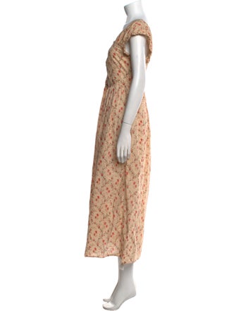 Christy Dawn Floral Print Long Dress