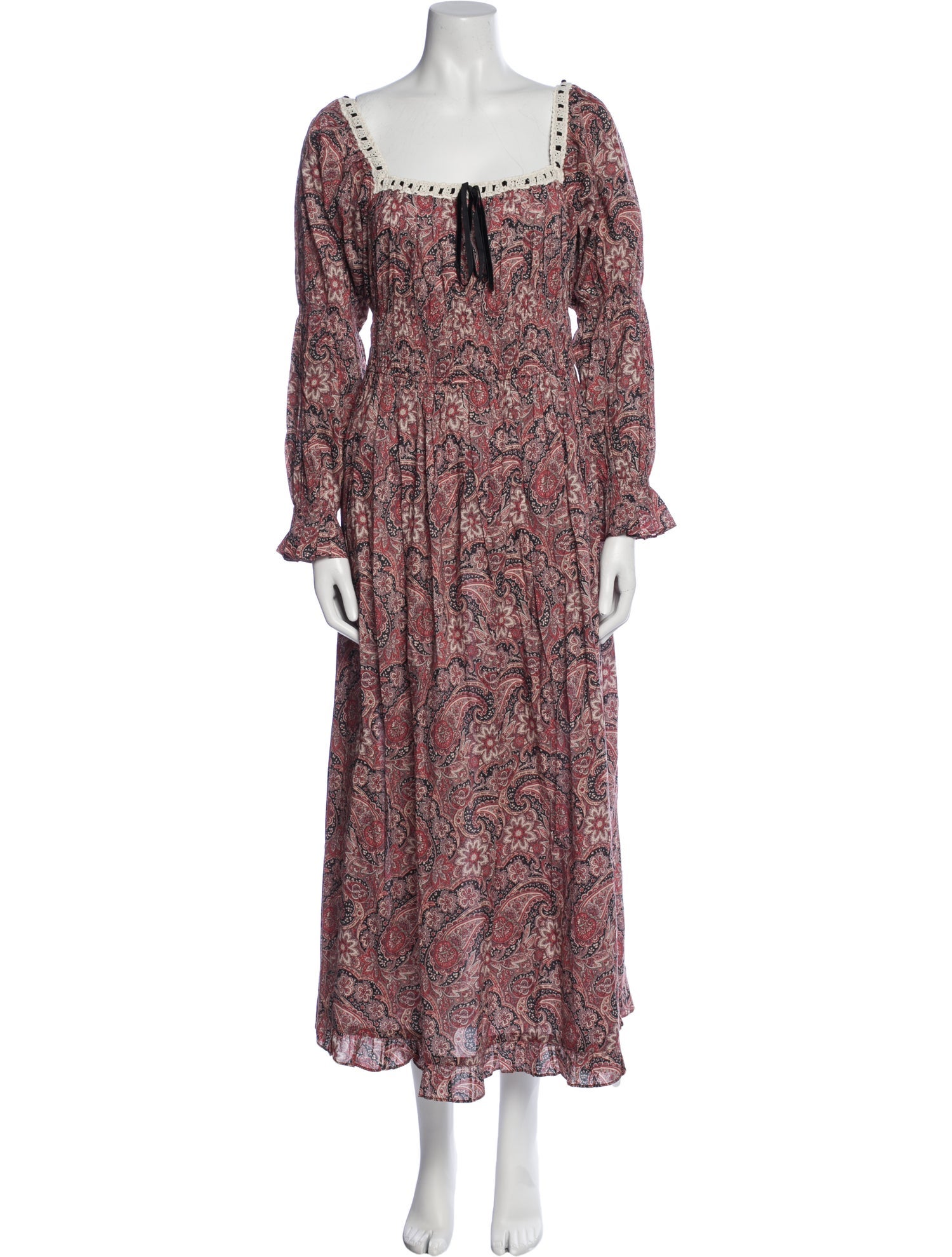 Christy Dawn Paisley Print Long Dress w/ Tags