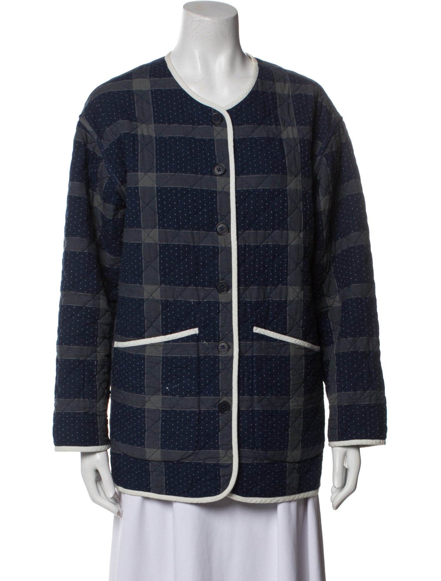 Christy Dawn Plaid Print Jacket