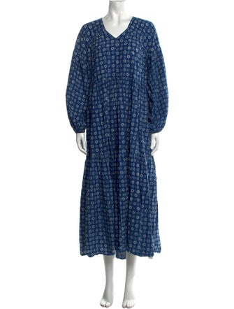 Christy Dawn Floral Print Long Dress