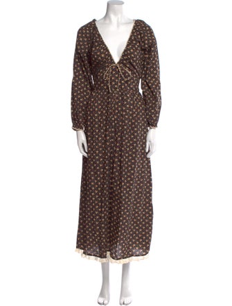 Christy Dawn Floral Print Long Dress