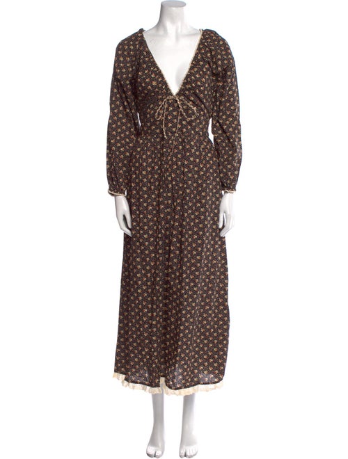 Christy Dawn Floral Print Long Dress