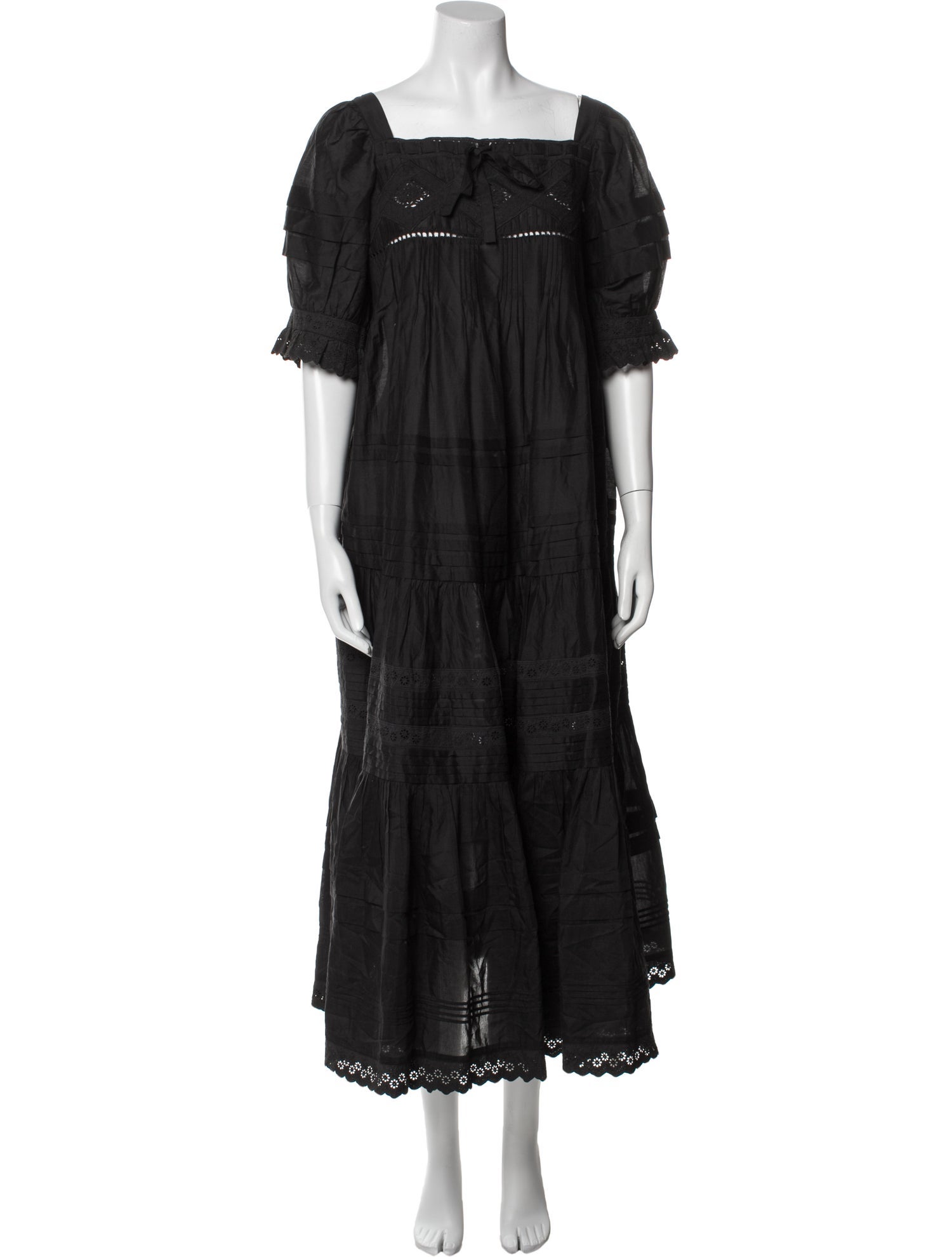 Christy Dawn Square Neckline Midi Length Dress w/ Tags