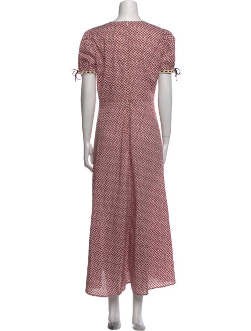 Christy Dawn Polka Dot Print Long Dress