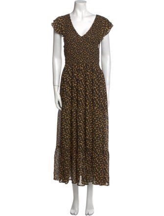 Christy Dawn Floral Print Long Dress