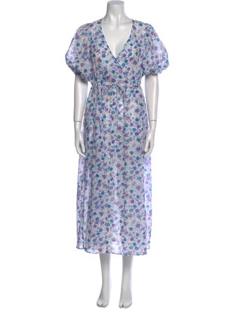 Christy Dawn Floral Print Knee-Length Dress