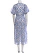 Christy Dawn Floral Print Knee-Length Dress
