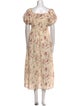 Christy Dawn Floral Print Long Dress