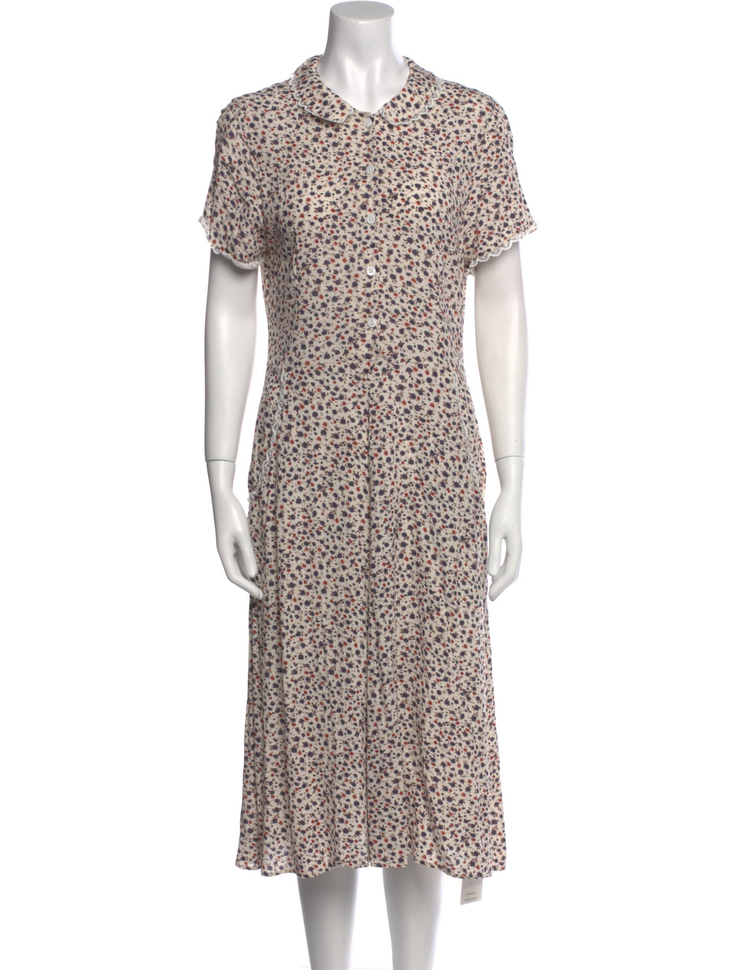 Christy Dawn Floral Print Midi Length Dress