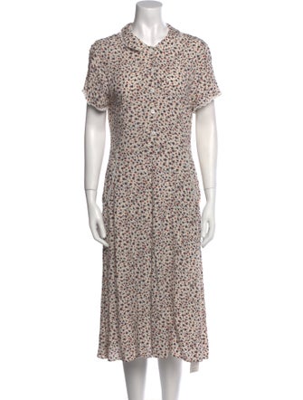 Christy Dawn Floral Print Midi Length Dress