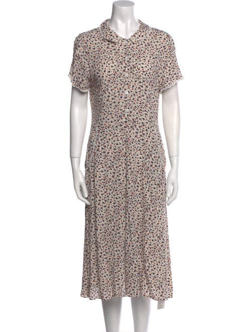 Christy Dawn Floral Print Midi Length Dress