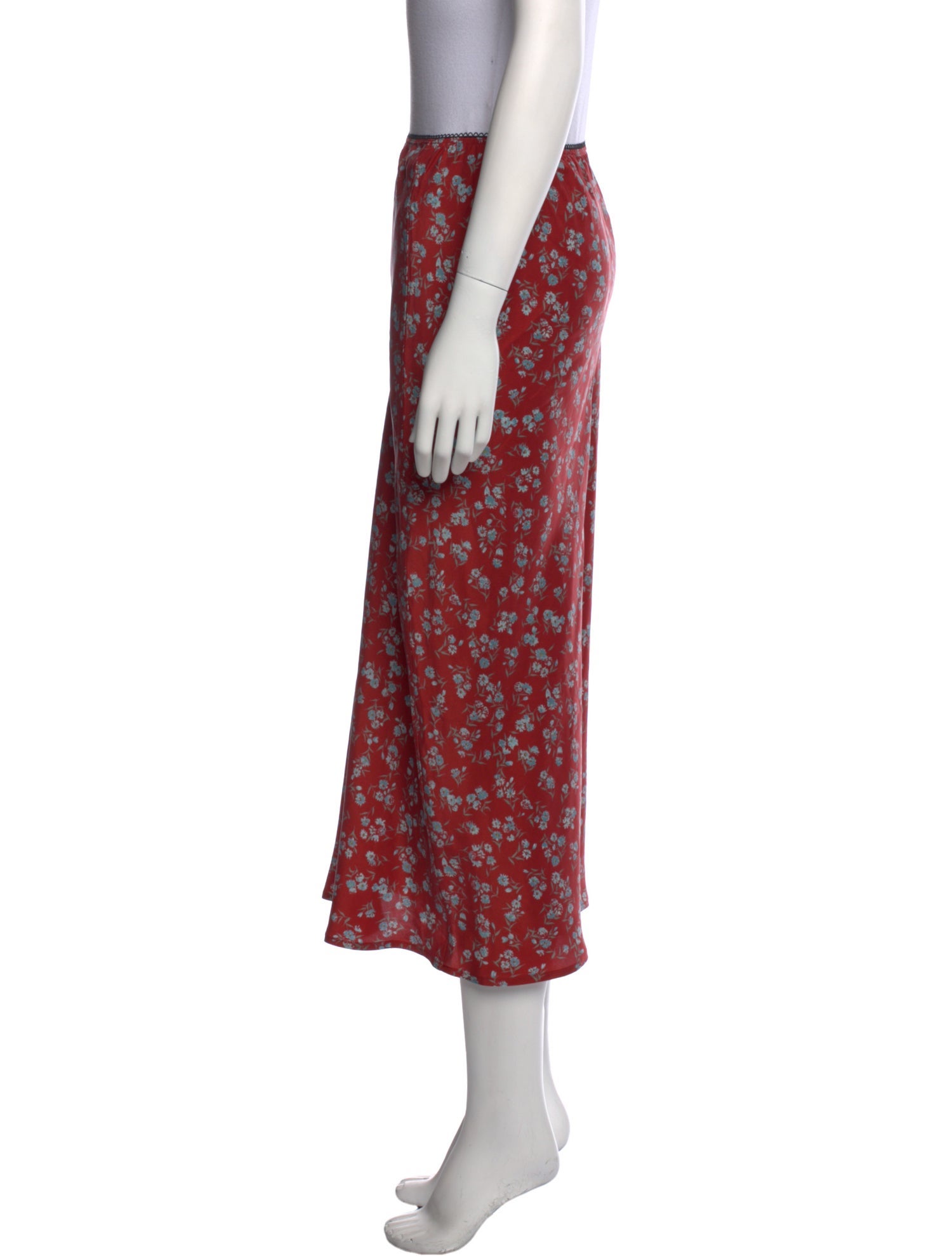 Christy Dawn Silk Midi Length Skirt