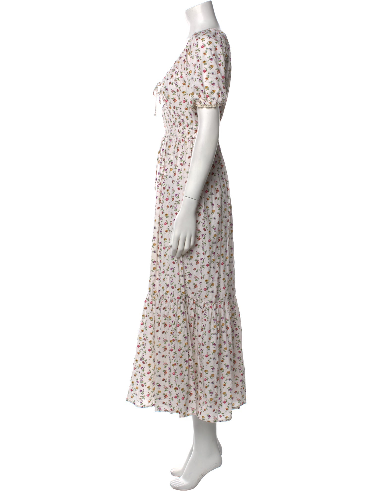 Christy Dawn Floral Print Midi Length Dress