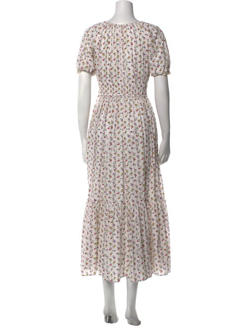 Christy Dawn Floral Print Midi Length Dress