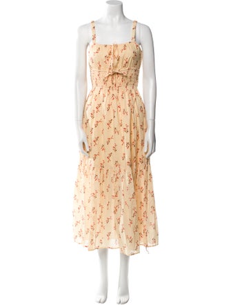 Christy Dawn Floral Print Long Dress