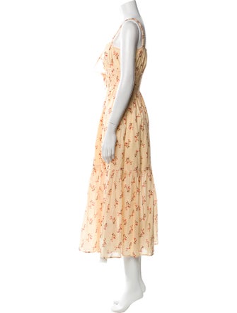 Christy Dawn Floral Print Long Dress