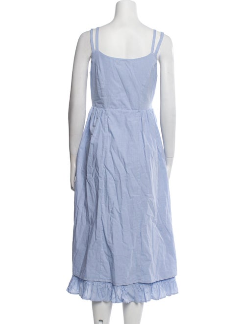 Christy Dawn Plaid Print Midi Length Dress