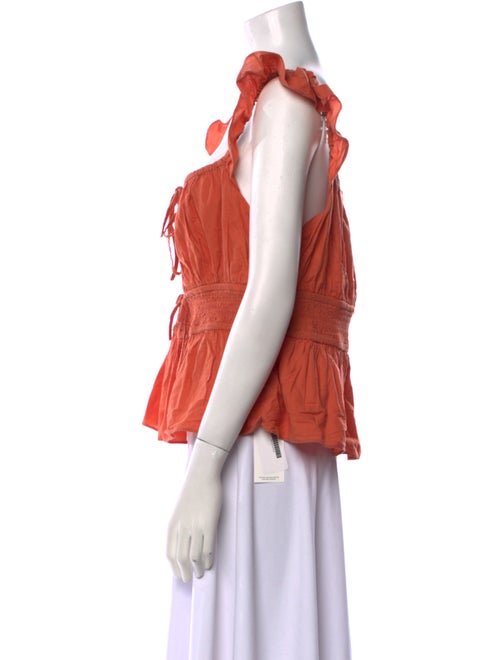 Christy Dawn Square Neckline Short Sleeve Blouse