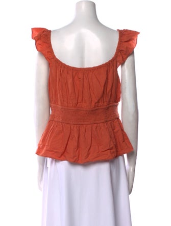 Christy Dawn Square Neckline Short Sleeve Blouse