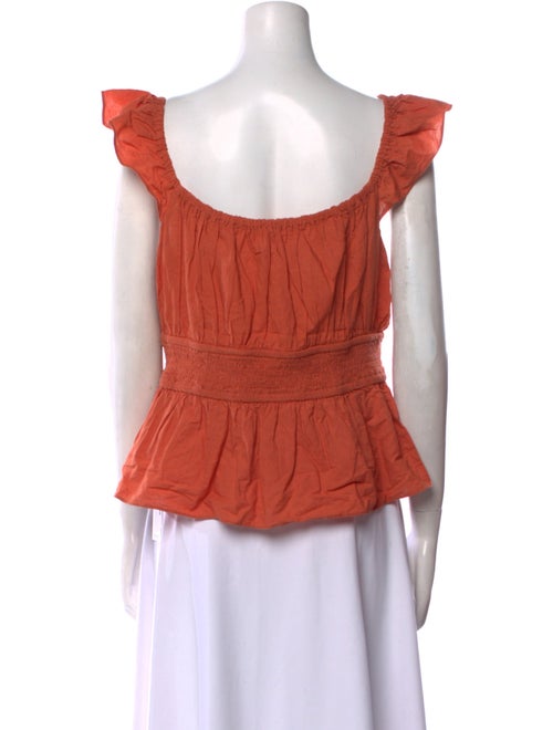 Christy Dawn Square Neckline Short Sleeve Blouse