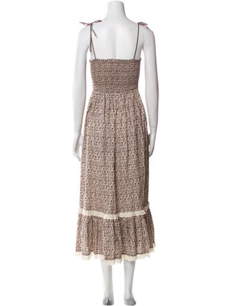 Christy Dawn Floral Print Midi Length Dress