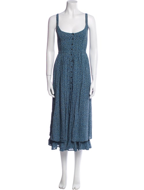 Christy Dawn Floral Print Midi Length Dress