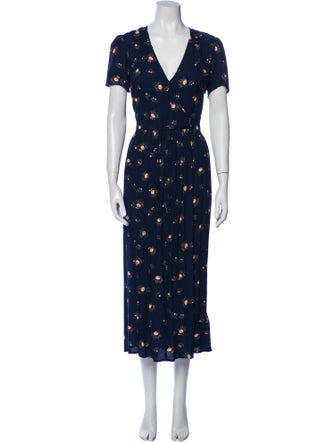 Christy Dawn Floral Print Long Dress